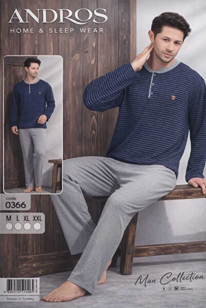 ARCAN Arc 65120 Men's Combed Cotton Interlock Long Pjm Set