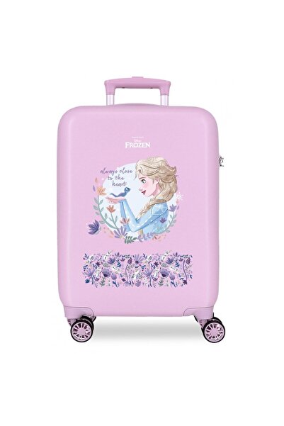 Disney Children's trolley, Frozen Close to the Heart, ABS, 4 wheels, small suitcase, purple, 50x33x20 cm