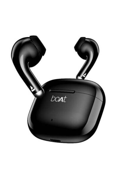 BOAT سماعات Airdopes 101v2 بتقنية ENx وميكروفون مزدوج، مدة تشغيل تصل إلى 35 ساعة، وضع الوحش (زمن استجابة منخفض 50 مللي ثانية)، تقنية IWP، I