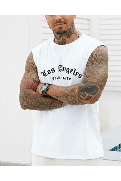 BW Bravely Wear لوس أنجلوس إنجوي لايف مطبوع سيفري كول ملابس رياضية أساسية بدو...