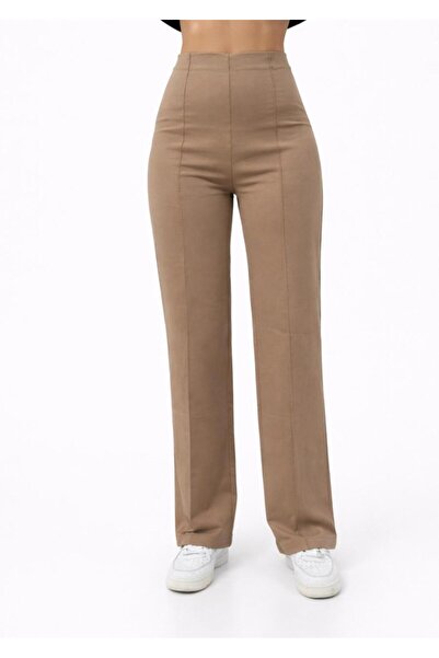 AXXEL Kadın Vizon 2 İplik Yüksek bel Eşofman Pantolon-P2249