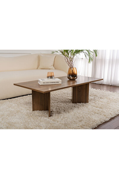 Poyraz Furniture Accessory Sabin Orta Sehpa Aksesuarlık - Ceviz Ağacı 119x40x...