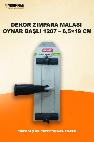 Dekor Zımpara Malası Oynar Başlı 1207 – 6,5×19 cm | Esnek Başlıklı Yüzey Zımp...