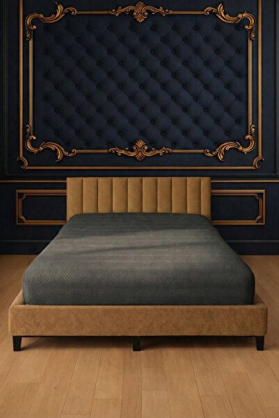 Pera Deluxe Anthracite Color Jacquard Cotton Combed Elastic Bed Sheet 160X200 cm – Domestic Production