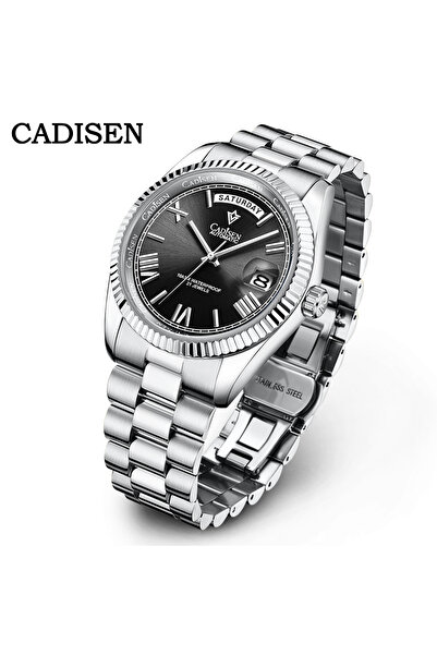 Choice black CADISEN Men's Mechanical Watches Luxury Meteorite Dial Automatic...