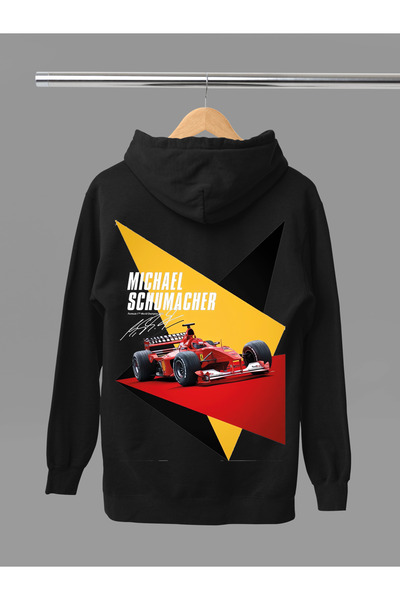 MAGORS سترة ميكائيل شوماخر مطبوعة من القطن بأكمام طويلة مبطن بالصوف 3 خيوط بق...