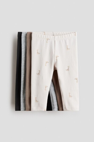 H&M 4'lü Pamuklu Jarse Tayt