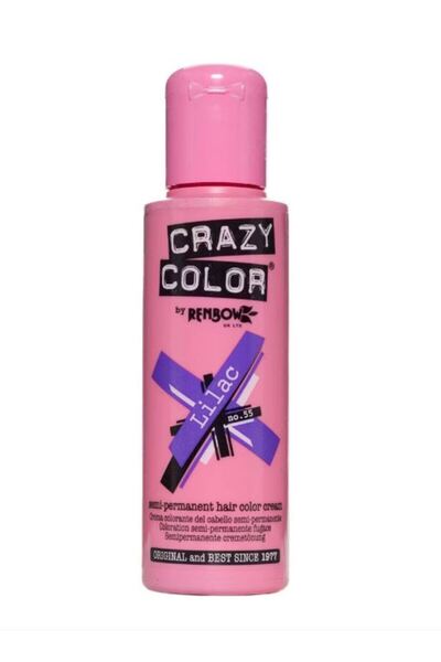 Crazy Color Vopsea semipermanenta 55 Lilac 100 ml,