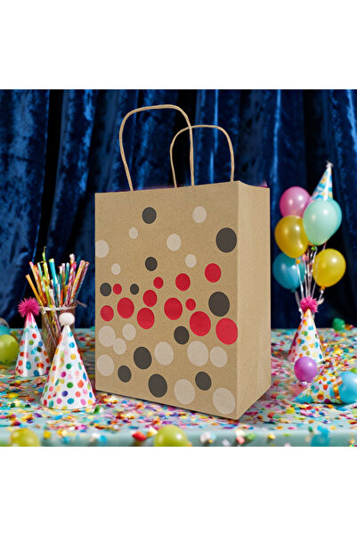 Party Magic أكياس كرافت لامعة مزينة بالقصاصات الورقية، تشكيلة صغيرة، 12×7×17 ...