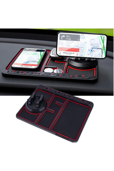 TodayShop Suport auto multifuncțional 4 în 1, antiaderent