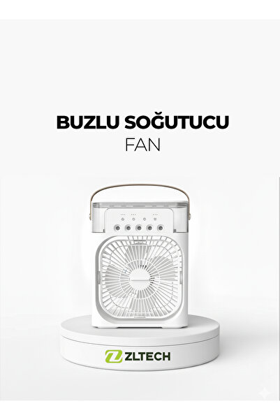 ZLTECH Taşınabilir Kablolu Su Püskürtmeli Buzlu Serinletici Vantilatör MINI FAN