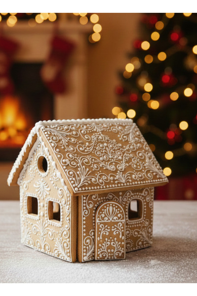 Maku home Gingerbread house kurabiye evi yılbaşı temalı
