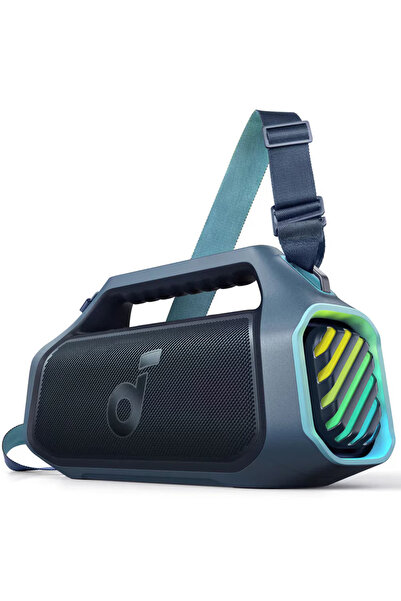 Anker Boxa portabila Soundcore Boom 2 Plus, 140W, Bluetooth 5.3, BassUp 2.0, IPX7, Albastru