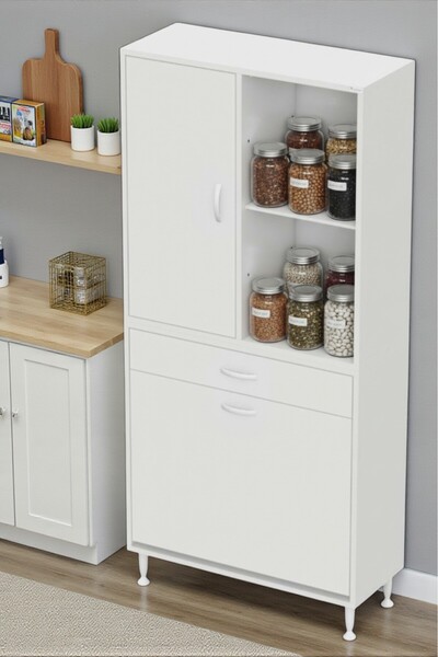 Eliusta Liora Beyaz Çok Amaçlı Banyo Dolabı 90 cm Genişliğe Sahip 90x171x32,5...