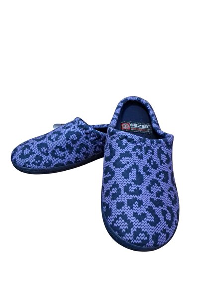 GEZER Women's Leopard Patterned Winter House Slippers