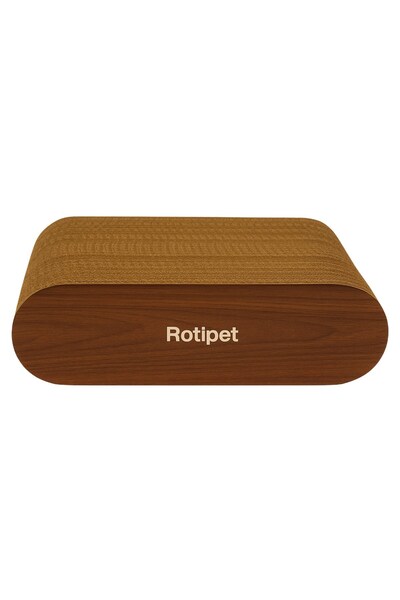 Rotipet Theta Cardboard Cat Scratching Walnut Small