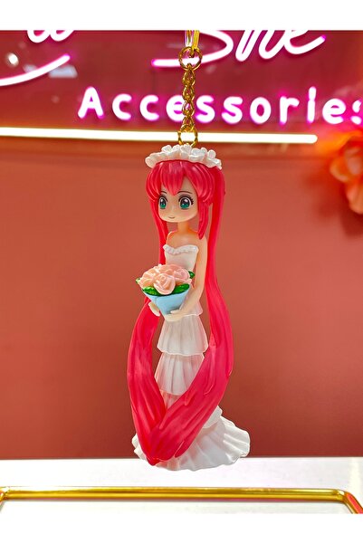 La She Accessories Keychain with a Girl in a Wedding Dress