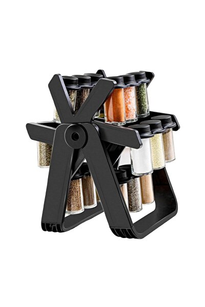 GARDEON Set of 18 spice containers with rotating stand, kitchen organization