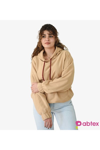 Pabtex سويت شيرت نسائي مريح بغطاء رأس