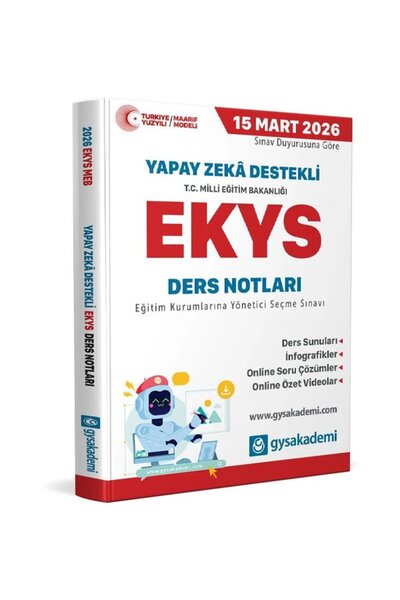 Anla Kazan Yayınları gysakademi 2026 MEB Yapay Zeka Destekli EKYS gysakademi ...