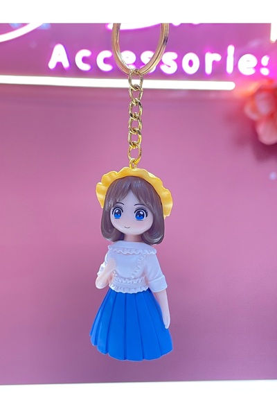 La She Accessories سلسلة مفاتيح بشكل فتاة