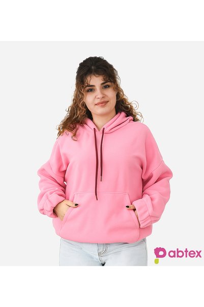 Pabtex قصة فضفاضة سويت شيرت نسائي بقلنسوة