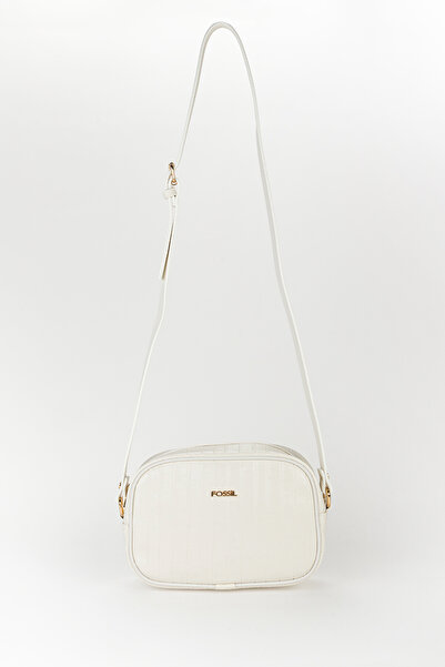 Fossil حقيبة كروس نسائية بنمط كروكو