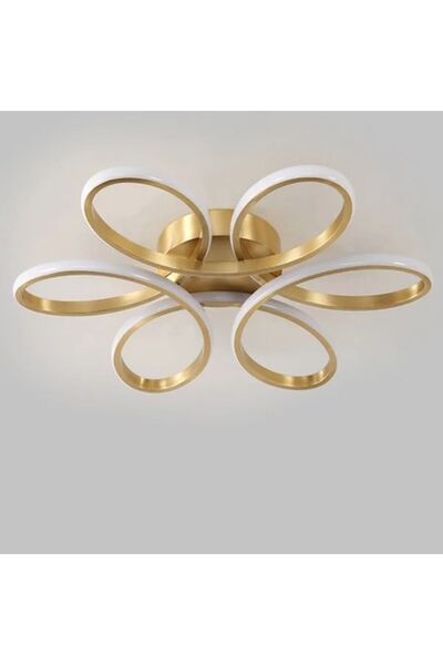 trandafi led Candelabru LED modern, subțire, auriu