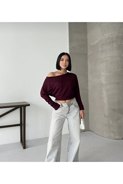 Liva Kadın Düşük Omuzlu Modal Dokulu Bluz
