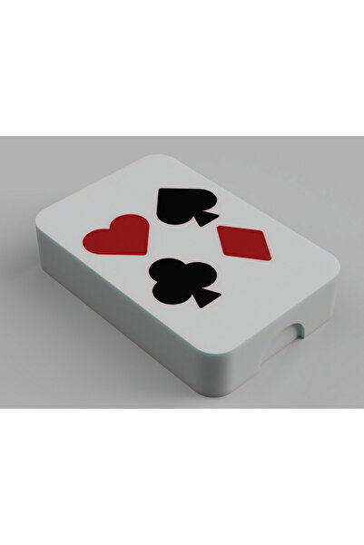 GENCAX Playing Cards and Box White