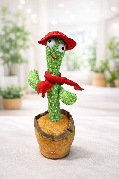 Kids konuşan kaktüs Dans Eden Kaktüs Oyuncak Işıklı Şarkı Söyleyen Taklik Eden Peluş Oyuncak