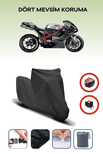 Breen Black Rear Bag Lock Incompatible with Ducati 848 Evo Compatible Motorcy...