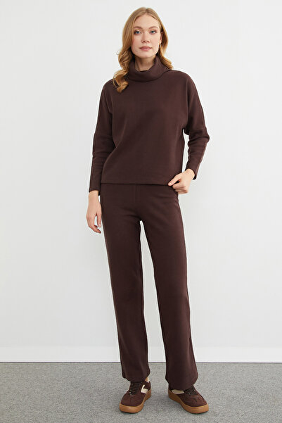 Fulla Moda Basic Turtleneck Elastic Waist 2-Piece Set