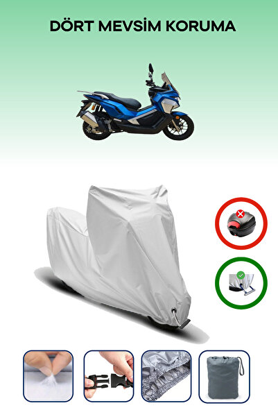 Breen Gray Lock Compatible Revolt Rsx7 Compatible Motorcycle Tarpaulin Waterproof