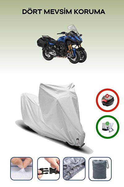 Breen غطاء دراجة نارية متوافق مع Yamaha Niken GT متوافق مع اللون الرمادي مقاوم للماء