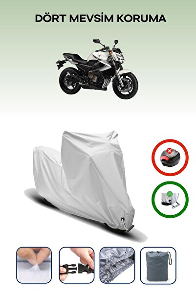 Breen Grey Lock Compatible Yamaha Xj 6 Compatible Motorcycle Tarpaulin Waterproof