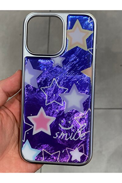 Mee.co غطاء هاتف آيفون 16 برو ماكس متوافق مع نمط النجوم، حافظة إيبوكسي لامعة ...