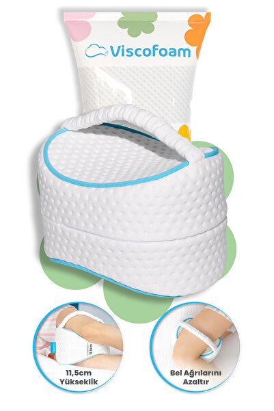 moontime alaçatı Silindir Diz Arası Ortopedik Visco Yastık, Rahat ve Destekle...