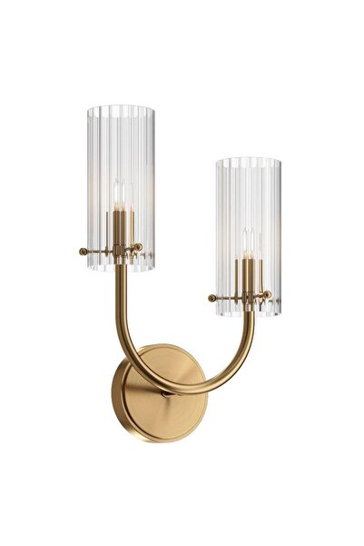 MAYTONI Classic wall lamp with brass and glass finish