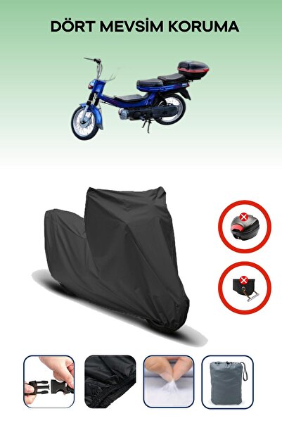 Breen حقيبة خلفية سوداء متوافقة مع كانوني باور GXL، قماش للدراجات النارية، 4 مواسم