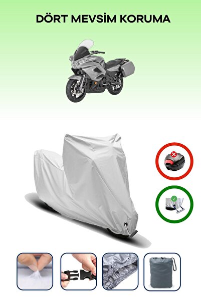 Breen Grey Lock Compatible Cfmoto 650Tk Compatible Motorcycle Tarpaulin Water...