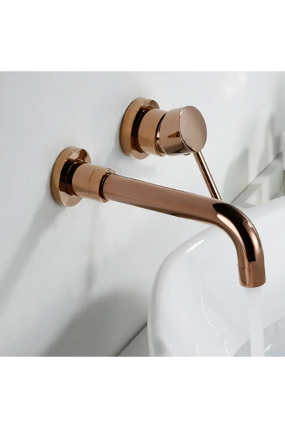 Novara Built-in sink faucet shiny copper