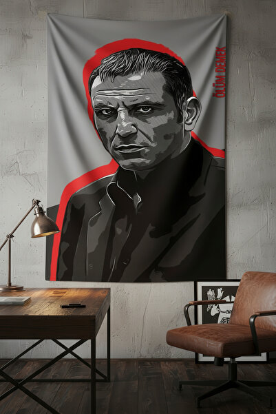 Nivendi Memati Ölüm Demek Kumaş Duvar Örtüsü Ev Dekorasyon Duvar Halısı Tapestry