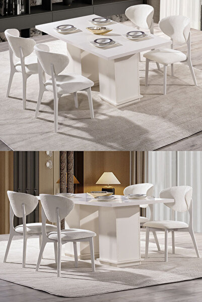 Eymense Elegance 6 Sandalyeli Yemek Masa Takımı