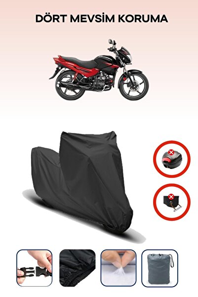 Breen حقيبة خلفية سوداء اللون متوافقة مع قماش دراجة نارية متوافق مع هيرو جلام...