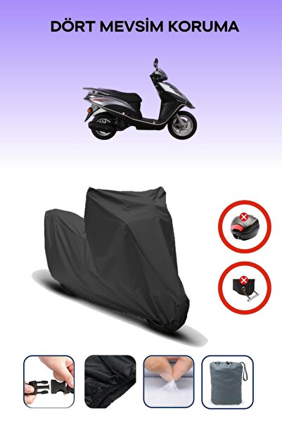 Breen Black Rear Bag Lock Incompatible with Kanuni Mati 125 Compatible Motorcycle Tarpaulin, 4 Seasons