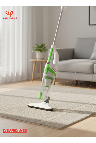 Yallabena مكنسة كهربائية خفيفة الوزن 2 في 1 لتنظيف المنزل
