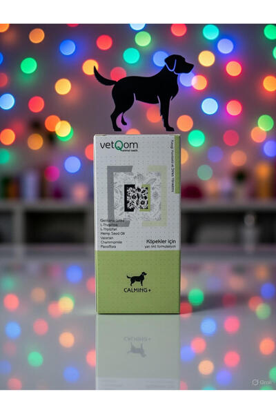 Vetqom Calmıng Köpekler İçin Stres Yönetim Takviyesi 120ml.(SKT-01.10.2027)