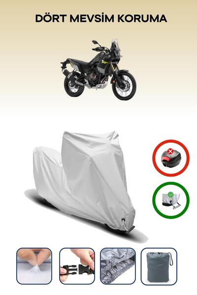 Breen Gray Lock Compatible Yamaha Tenere 700 World Raid Compatible Motorcycle Tarpaulin Waterproof