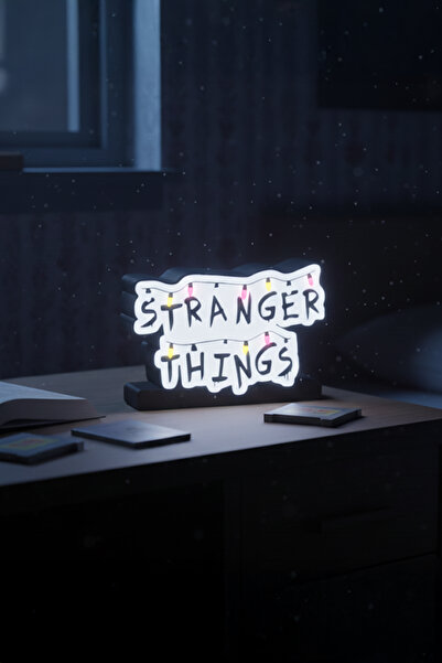 MEK Stranger Things Alfabe Duvarı Tasarımlı Dekoratif Aydınlatma